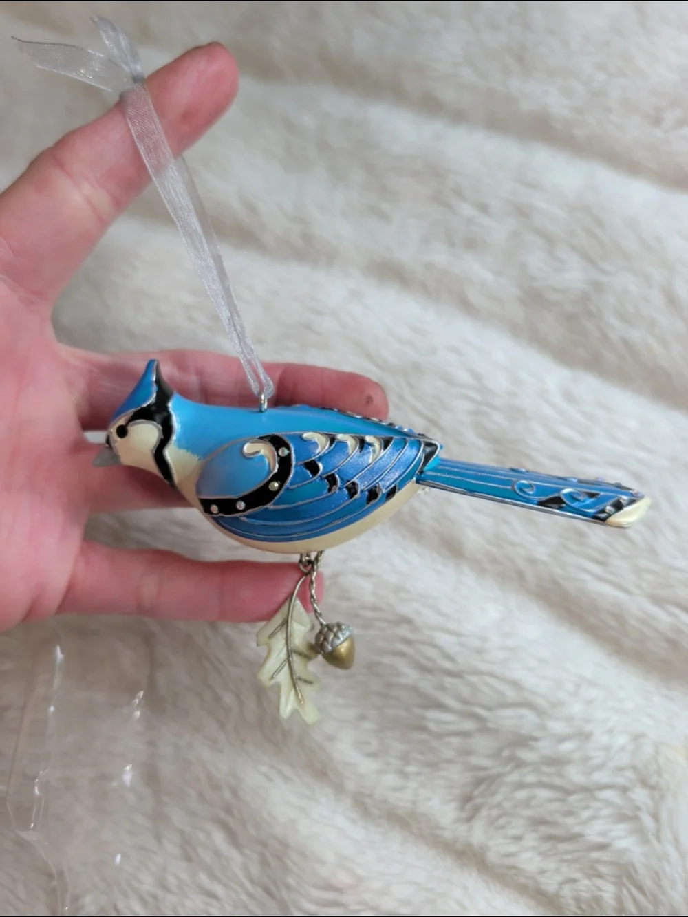 Hallmark Keepsake Ornament 2007 Blue Jay The Beauty of Birds 3rd In Series